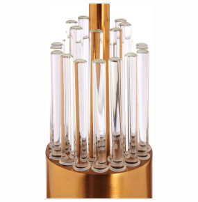 Настольная лампа Cloyd MERROW-B T1 / выс. 71 см / белый абажур - латунь / 311455