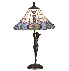 Лампа настольная 1 рожковая  Velante "Tiffany" Дева / 304795