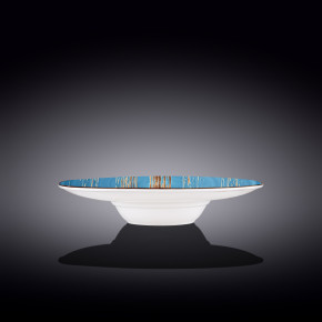 Тарелка 27 см глубокая голубая  Wilmax "Scratch" / 261502