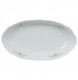 Блюдо 21 см овальное глубокое  Thun "Констанция /Серый орнамент /отводка платина"  / 012407