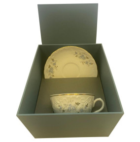 Чайная пара 220 мл  Cmielow "Рококо /Голубой цветок" (подарочная упаковка) / 342828