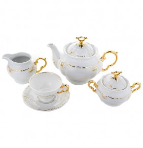 Чайный сервиз на 6 персон 15 предметов  Thun "Мария-Луиза /С золотом" / 094591