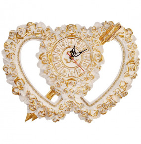 Часы настенные 48 см "Royal Classics /Два сердца /Стразы" / 151340