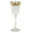 Бокалы для белого вина 185 мл 6 шт  Crystalite Bohemia &quot;Анжела /Цветочный узор на золоте&quot; / 038692