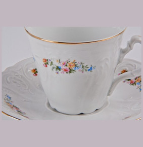 Набор чайных пар 230 мл 6 шт высокие  Thun "Бернадотт /Весенний цветок" / 012384