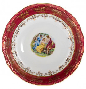 Салатник 19 см  Royal Czech Porcelain "Мария-Тереза /Мадонна красная" / 203376