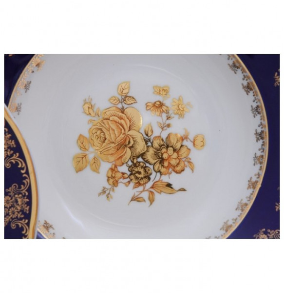Набор тарелок 19 см 6 шт  Leander &quot;Мэри-Энн /Золотая роза /Кобальт&quot; / 084036