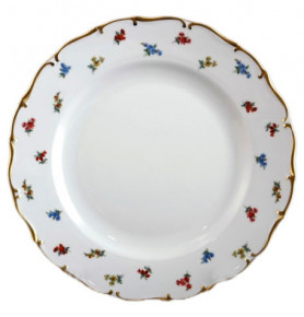 Блюдо 30 см круглое  Bohemia Porcelan Moritz Zdekauer 1810 s.r.o. "Анжелика 811 /Мелкие цветы" / 071168