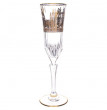 Бокалы для шампанского 180 мл 6 шт  Art Decor &quot;Адажио /Орхидея /Золото&quot; / 273165