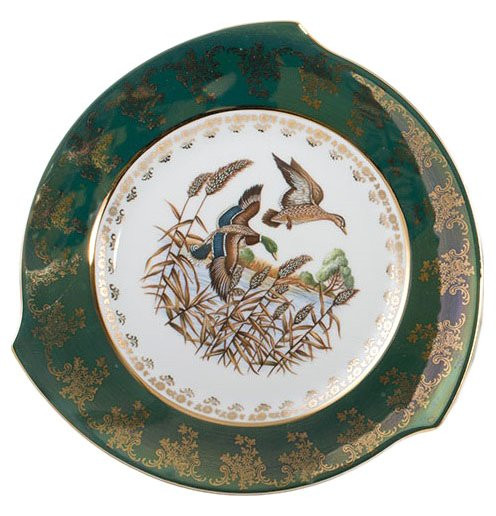 Набор тарелок 28 см 6 шт  Royal Czech Porcelain &quot;Хаппа /Охота зеленая&quot; / 203442