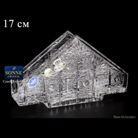 Салфетница 17 см  Sonne Crystal &quot;S.Crystal /Хрусталь резной&quot; / 064149