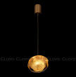 Подвесной светильник 1 рожковый  Cloyd &quot;VOCAL&quot; / латунь - янтарн. стекло / 350164