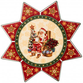 Блюдо 32 см Звезда  LEFARD "Christmas Collection /Санта-Клаус" / 192337