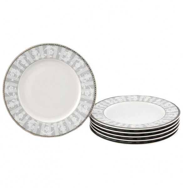Набор тарелок 17 см 6 шт  Leander &quot;Сабина /Серый орнамент&quot; / 158933