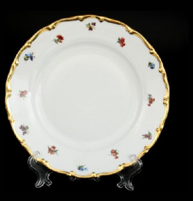 Набор тарелок 21 см 6 шт  Bohemia Porcelan Moritz Zdekauer 1810 s.r.o. "Анжелика 852 /Мелкие цветы" / 027621