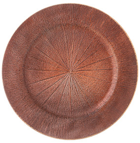 Поднос 33 см круглый коричневый  LEFARD "Старинный прованс" / 329720