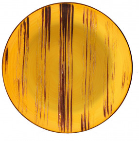 Тарелка 25,5 см глубокая жёлтая  Wilmax "Scratch" / 261484
