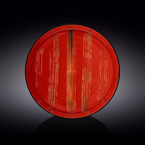 Тарелка 28 см красная  Wilmax "Scratch" / 261817