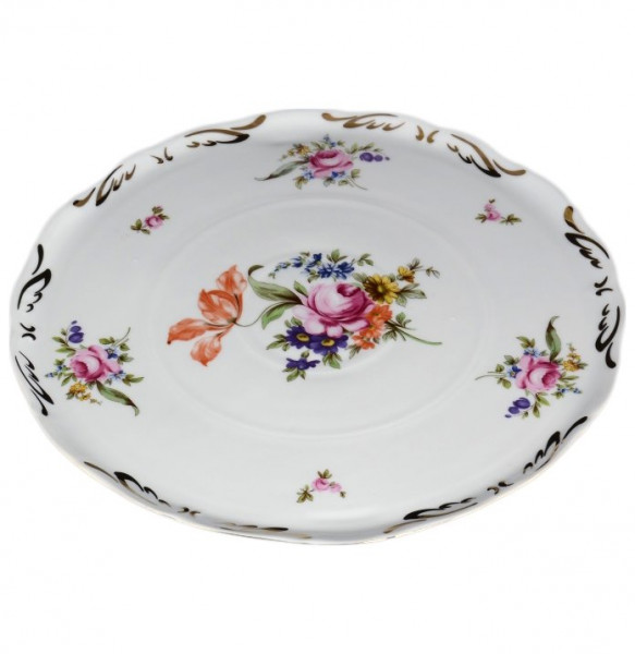 Тарелка для торта 28 см круглая  Chodov &quot;Корона /Полевой цветок&quot; / 096263