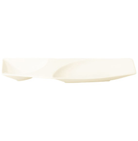 Тарелка 32 х 10 см прямоугольная 2-х секционная  RAK Porcelain "Mazza" / 314744