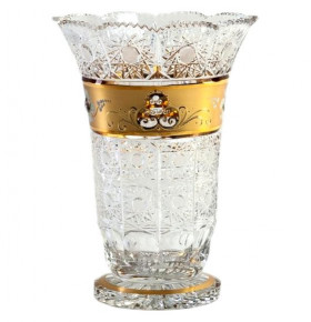 Ваза для цветов 25,5 см н/н  Aurum Crystal "Хрусталь с золотом" / 152768
