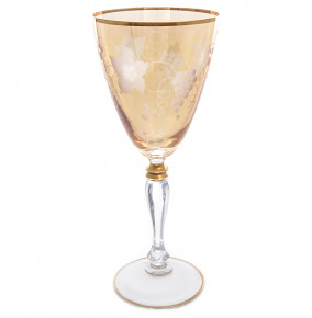 Бокал для белого вина 1 шт  Art Decor "Франческа /Виноградная гроздь /Янтарные" / 166138