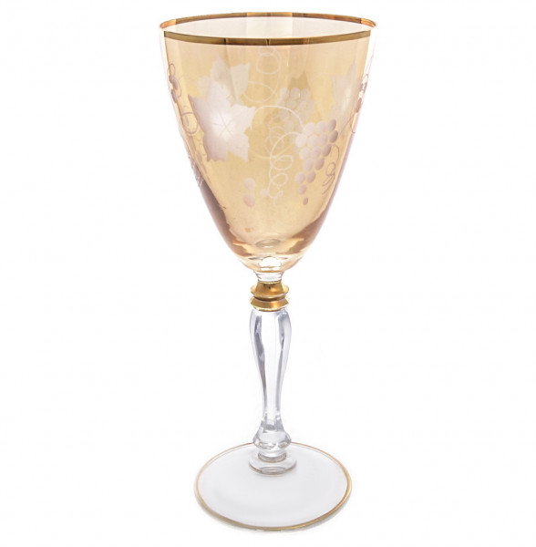 Бокал для белого вина 1 шт  Art Decor &quot;Франческа /Виноградная гроздь /Янтарные&quot; / 166138