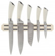 Набор кухонных ножей 6 предметов на магнитном держателе бежевые &quot;Agness&quot; / 198952