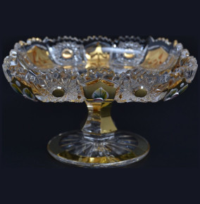 Лимонница 14,8 см квадратная  Aurum Crystal "Хрусталь с золотом" / 043967