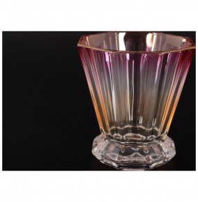 Стаканы для виски 310 мл  6 шт  Aurum Crystal "Stella /Янтарный с красным" / 125136
