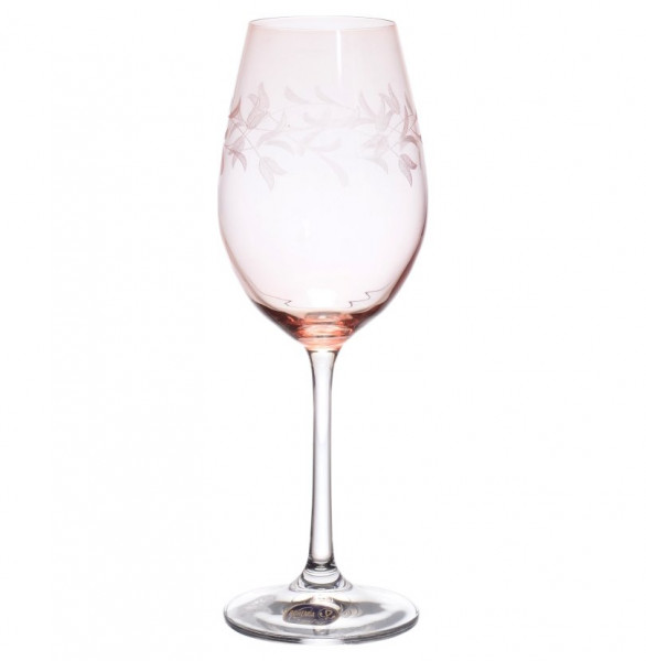 Бокал для белого вина 250 мл 1 шт  Crystalex CZ s.r.o. &quot;Виола /Ассорти /с рисунком&quot; (тёмно-серый) / 133472