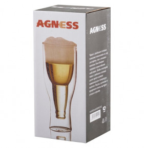 Стакан для пива 450 мл с двойными стенками "Agness /Double-Wall" / 220589