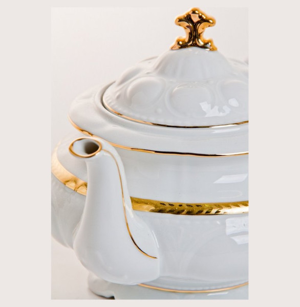 Чайный сервиз на 6 персон 15 предметов  Leander &quot;Соната /Золотая лента /СК&quot; / 085524