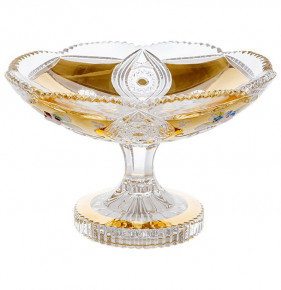 Ваза для конфет 18 см  Aurum Crystal "Хрусталь с золотом" / 068092