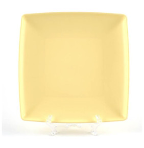 Тарелка 19 х 1,7 см квадратная жёлтая / 293318