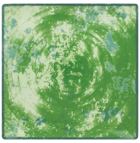 Тарелка 30 х 30 х 2 см квадратная зеленая  RAK Porcelain &quot;Peppery&quot; / 314817