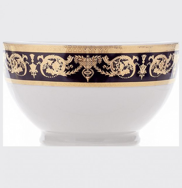 Пиала 13 см н/н  Bavarian Porcelain &quot;Александрия /Золотой узор на чёрном&quot; / 114132