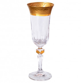 Бокалы для шампанского 150 мл 6 шт  Bohemia "Кристина /Махараджа матовое золото" / 134222