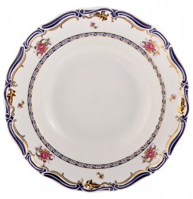Набор тарелок 23 см 6 шт глубокие  Thun "Мария-Луиза /Цветочный букет" / 105344