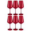Бокалы для красного вина 450 мл 6 шт  Crystalex CZ s.r.o. &quot;Сандра /Красные&quot;  / 192874
