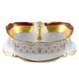 Прибор для специй двойной  Royal Czech Porcelain "Мария-Луиза /Королевская лилия на красном" / 203746