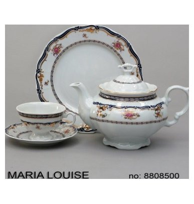 Чайный сервиз на 6 персон 15 предметов  Thun &quot;Мария-Луиза /Цветочный букет&quot; / 105352