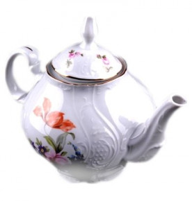 Заварочный чайник 1,2 л с дырочками (внутри)  Thun "Бернадотт /Полевой цветок" / 114159