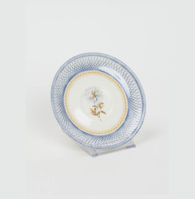 Набор чайных пар 200 мл 6 шт  O.M.S. Collection "Цветок и линии синие"/микс "LUNA" / 296139