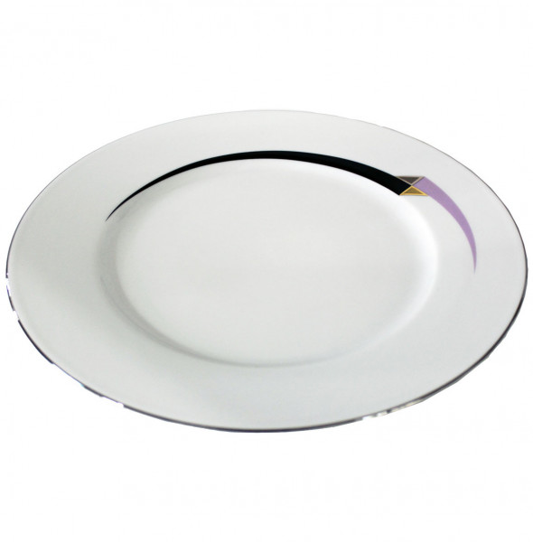 Набор тарелок 26 см 6 шт  Thun &quot;Сильвия /Сиренево-чёрная стрела&quot; / 245764
