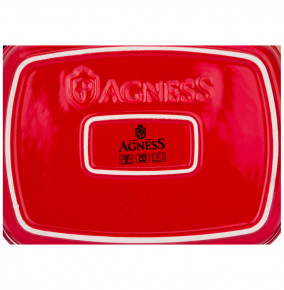 Блюдо для запекания 37 х 24 х 7,5 см прямоугольное красное  Agness "Modern kitchen" / 264188