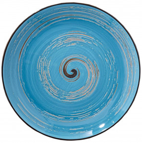 Тарелка 23 см голубая  Wilmax "Spiral" / 261653
