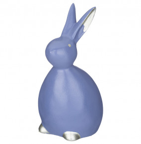 Фигурка 18 х 9 х 10 см голубой-серебро  LEFARD "Кролик интерьерный"  / 294332