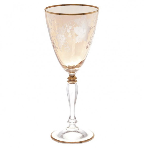 Бокалы для белого вина 6 шт  Art Decor &quot;Франческа /Виноградная гроздь /Янтарные&quot; / 166028