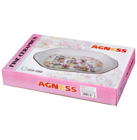 Блюдо-Шубница 28 х 17,5 х 4,5 см  Agness "Корейская роза" / 207442